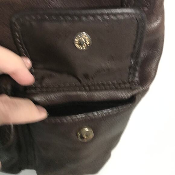 Fossil Purse Womens Leather Brown Shoulder Multiple Pockets Inside and Out - Picture 6 of 15